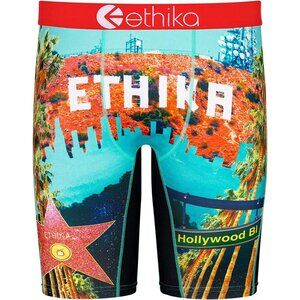 Ethika Men's Staple Fit Cotton Boxer Brief MLUS1144-AST-MED HOLLYWOOD BLVD NEW